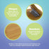 Bean Products Bamboo Foldable Meditation Bench Supportive and Portable Folding Kneeling Stool for Zen Practice