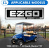 Name Plate for EZGO TXT 1994-2010 Gas & Electric Golf Carts, 71037G01