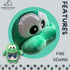 7-Inch Plush Squeaky Toy for Small Dogs - Washable Green Frog
