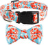 HAOPINSH Dog Bow Tie Collar, Adjustable Valentine's Day Holiday Collars for Large Medium Small Dogs, Soft Durable Red