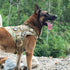 Tactical Dog Harness Vest with Handle, Adjustable No-Pull Service Dog Vest for Large Medium Dogs, Camo