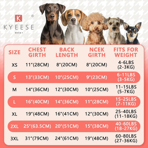KYEESE Velvet Dog Pajamas, Soft Pjs for Medium Sized Dogs with Yellow Ducks Pattern, Stretchy Pet Jammies Coat Comfy