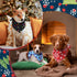 100 Paterr Pieces Dog Bandanas Bulk Christmas Pet Handkerchief Soft Dog Cute Triangle Bibs Kerchief Adjustable Washable