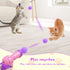 30 Mewlmart Interactive Cat Toys for Indoor Cats Pink Cat Pom Pom Balls Plush Ball Launcher Cat Fetch Toy Enrichment