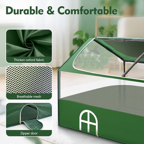 OPEYATOYS Small Animal Playpen,Rabbit Play Pen, Guinea Pig Cages for Indoor Outdoor,Portable Chicken Coop,Puppy Play