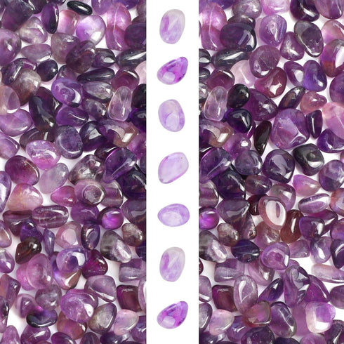 2lb Amethyst Chips Healing Crystal Stone for Aquarium Vase Plant Decoration and DIY
