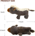 IOKHEIRA Indestructible Dog Plush Toys for Aggressive Chewers, Durable Squeaky Chew Toys for Medium Large Breed (Honey