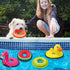 Squeaky Dog Toys, Floating Swim Ring Design for Indoor or Outdoor Play, Interactive Gifts for Small and Medium Dogs -
