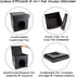 Cat House Collapsible Multipurpose Small Dog or Cat Ottoman with Footrest, Cushioned Top, and Interior Pillow by