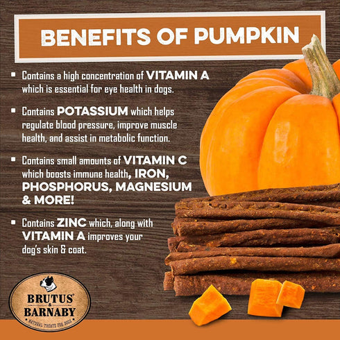 USA Sweet Potato Dog Treats - Grain Free, Cinnamon Pumpkin Crunchy Sticks Promote Positive Gut Health, No Preservatives
