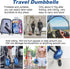 Water Filled Dumbbells Set - Adjustable Portable Travel Weights for Strength Training and Fitness Shaping