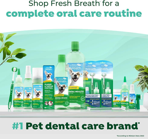 TropiClean Fresh Breath Drops for Cats, Travel Size Cat Mouthwash, 2.2 oz Water Additive