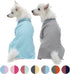 Blueberry Pet Back to School Dog Polo Shirts - 2-Pack Cotton Outfit for Small Pets in Sky Blue + Light Grey