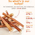Earthly Maplewood Smoked Bully Sticks, Regular Thickness for Large, Medium, and Small Dogs, Grass Fed All Natural