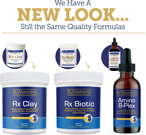 8 oz Rx Vitamins Essentials for Dogs - Daily Vitamins & Minerals - with Blue Spirulina, Kelp Powder, and Milk Thistle