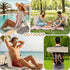 Jetec Foldable Floor Backrest Chair Portable Camping Chair with Storage Bag Light Weight Lazy Seat for Indoor Outdoor