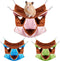Weewooday 3 Pieces Small Animal Hanging Hammock, Triple-Layer Design, Soft Plush Material for Hamster, Ferret,