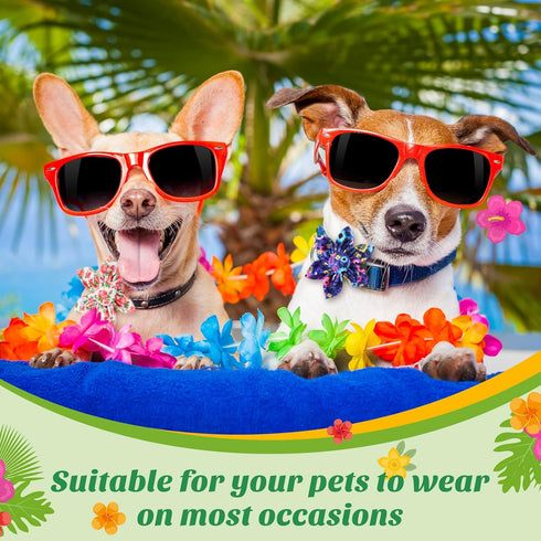 36 Pieces Dog Collar Flower Pet Flower Collar Girl Dog Accessories Adjustable Dog Collar Flower Fall Dogs Collar Attachment for Small Medium Large Dogs Cats Pet Collars