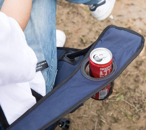 Portable Green Folding Camping Chair - Ideal for Outdoor Adventures