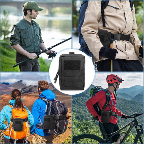 8 Pack Cunno Pcs Molle Pouches Tactical Molle Pouch Vest Pouch Cell Phone Belt Pouch Waterproof Waist Bag Utility EDC