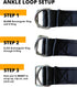 Resistance Bands Kit with Handles, 12-Piece Set with Travel Pouch for Gym Workouts, 150lbs