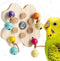 Mygeromon Bird Toys for Parakeets Interactive Spinning Bells Toy for Parrot Budgie