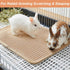 Nogeqi 1PCS 15.75x11.81 Inch Rabbit Scratching Pad, Natural Sisal Bunny Scratch Pad, Rabbit Mat Claws and Teeth Care