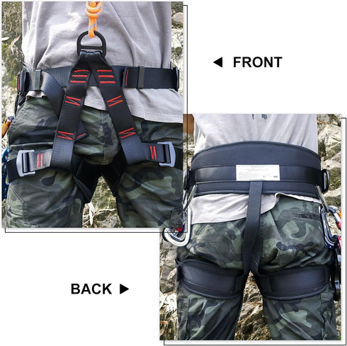 NewDoar Climbing Harness - Half Body for Rappelling, Rock Climbing, Fire Rescuing