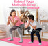 Robust Yoga Mat - 1/4" Thick Non-Slip Mat with Position Lines, Includes Strap and Storage Bag, Eco-Friendly TPE