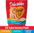 Hartz Delectables Squeeze Up Interactive Lickable Wet Cat Treats, Tuna & Shrimp, 24 Count