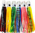 Set of 6 pcs Trolling Lure for Big Game Fishing - 9 inch / 7 inch / 6.5 inch Marlin Tuna Dolphin Shark Lures with Mesh