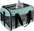 Soft-Sided Cat Carrying Case, Airline Approved Pet Travel Carrier for Medium Cats and Small Dogs (17x11x11 Green)