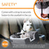 16 14.5 Inches K&H Pet Products Hangin' Bucket Booster Toy Breed Dog Car Seat Gray X