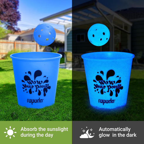 ropoda Giant Yard Pong,Yard Games with Durable Buckets and Balls, Outdoor Game with Carry Bag for The Beach,Lawn, Great