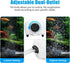 AQUANEAT 100gal Aquarium Air Pump, Adjustable Dual-Outlet Hydroponic Oxygen Aerator