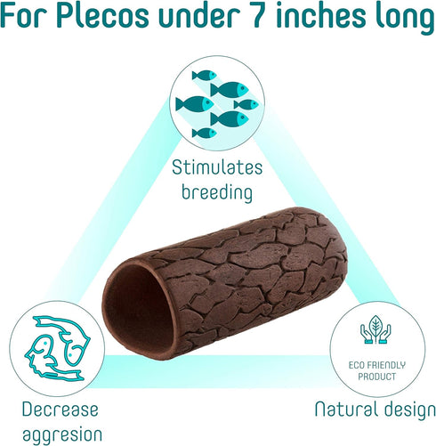 Plecoceramics Medium Size Pleco Cave Breeding Ceramic Decoration for Fish Tank