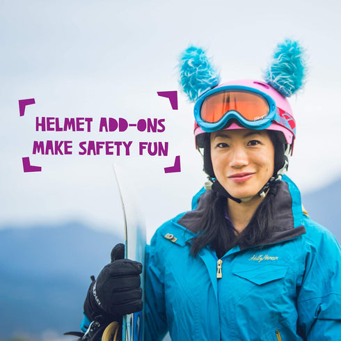 Lynx Helmet Accessories with Sticky Hook & Loop Fastener (Helmet not Included) for Kids and Adults