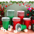 50 Set 40 15 oz 10 Soulchen Pcs Christmas Game Supplies Classic Reusable Plastic Cups and Santa Hat Printed Balls Xmas