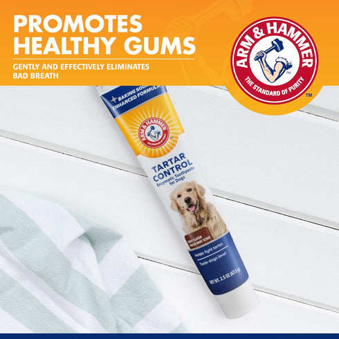 Hammer 2.5 (Pack 1) Arm & for Pets Tartar Control Enzymatic Toothpaste for Dogs Reduces Plaque & Tartar Buildup Safe