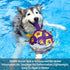 QDAN Dog Ropes Toys Soccer Ball with Straps - Interactive Tug of War Toy, Durable Water Toy for Medium & Large Dogs,