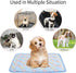 NACOCO Pet Cooling Mat for Cats and Dogs, Comfortable Soft Cushion Pad for Summer (L, Blue)
