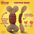 Hartz New Chompathon Gripper Bone Dog Chew Toy - Double Layered Flavored with Chicken & Bacon for Aggressive Chewers