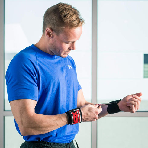 MRX Weight Lifting Wrist Wraps - Support Lifting Straps for Gym Bodybuilding Training for Men and Women