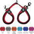 Kruz Double Dog Leash for Two Dogs, ¾” Width, 17”-34” Length, Tangle-Free Swivel with Reflective Bungee (Blue)