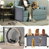 Cat Scratching Mat 118"x15.8" - Trimmable Self-Adhesive Carpet for Furniture Protection from Cats Scratching