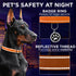 TECEUM Reflective Pet Collar – Orange L, Extra Soft Padding Basic Nylon Dog Collar with Quick Release Buckle