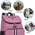BAGLHER Dog Travel Bag, Airline Approved Pet Supplies Backpack with 2 Silicone Collapsible Bowls and 2 Food Baskets