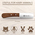 Trimmer Professional Dog Grooming Hand Stripping Knife, Stripper Tool, Red Meranti Wooded Handle non slip grip