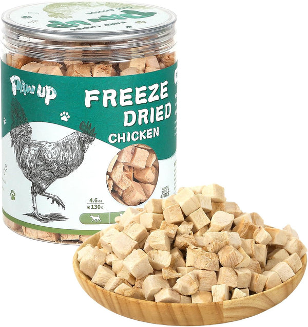 Freeze Dried Chicken for Dogs and Cats, 4.6oz - High Protein Raw Dog Food Topper, Single Fresh Ingredient Treats