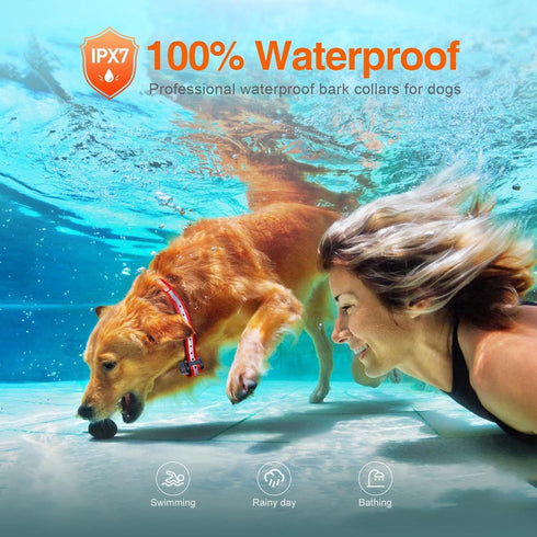 ROJECO Dog Training Collar with 3300FT Remote, IPX7 Waterproof, Rechargeable Shock Collar, 3 Safe Training Modes